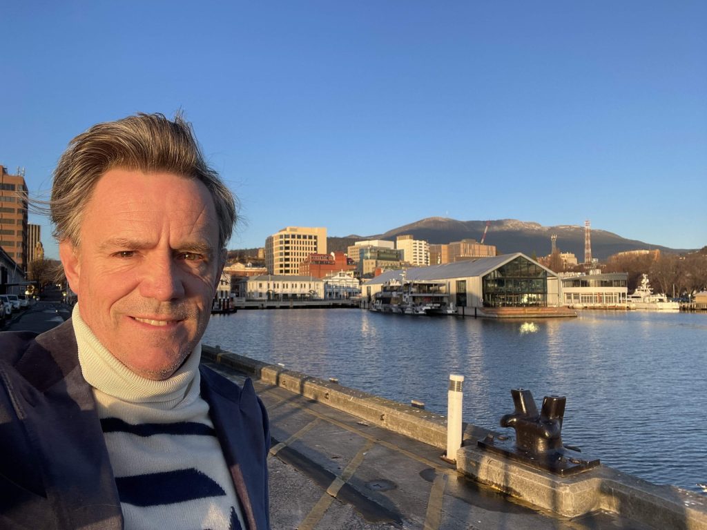 Man standing by the water | Careers and CF