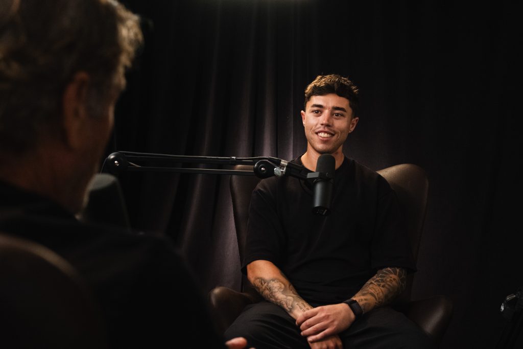 Two men sitting with microphones | CF and mindset